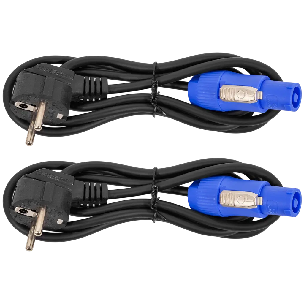Set van 2 LED-spotlampen van 200 W met flightcase – Mac Mah