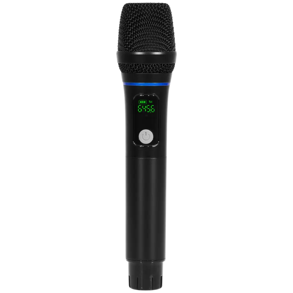 Draagbare, actieve luidspreker van 150 W RMS met 8"-luidspreker, op batterijen, met UHF-microfoon – Mac Mah