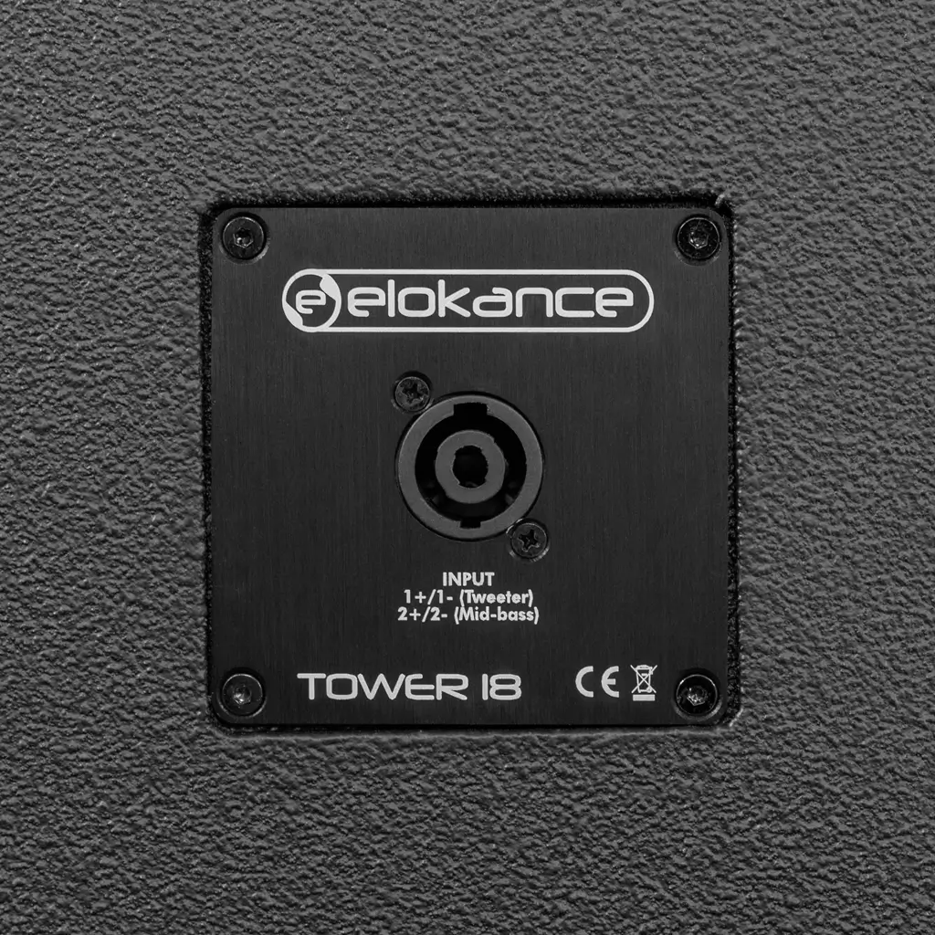 Actief 3-weg kolomsysteem van 1700 W RMS met 18"-subwoofer – Elokance