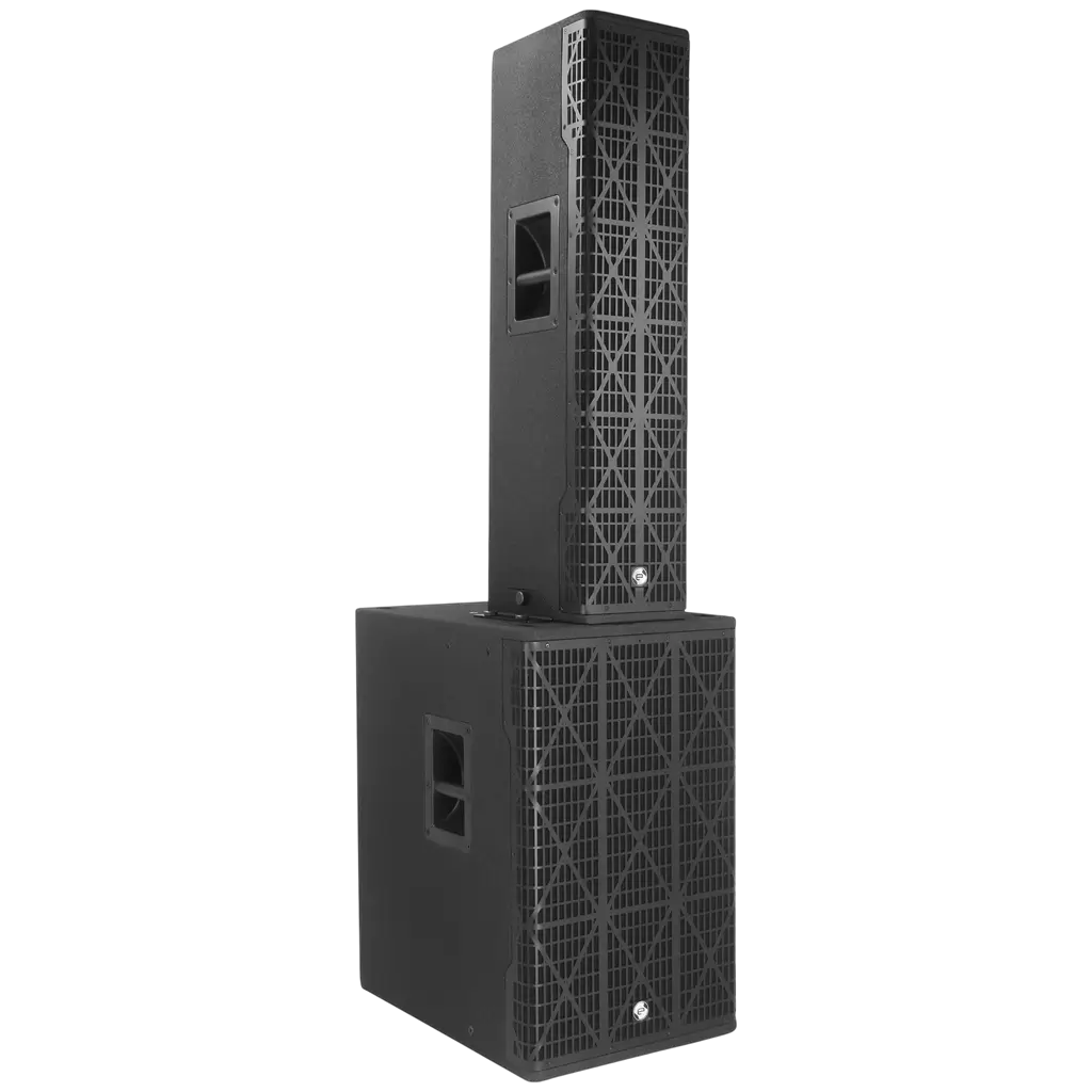 Actief 3-weg kolomsysteem van 1700 W RMS met 15"-subwoofer – Elokance