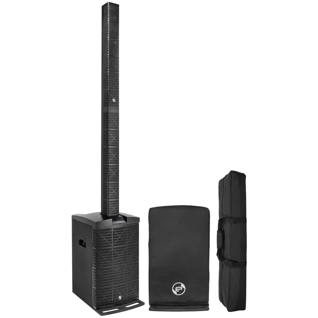 Actief 3-weg kolomsysteem van 800 W RMS met 12"-subwoofer – Elokance