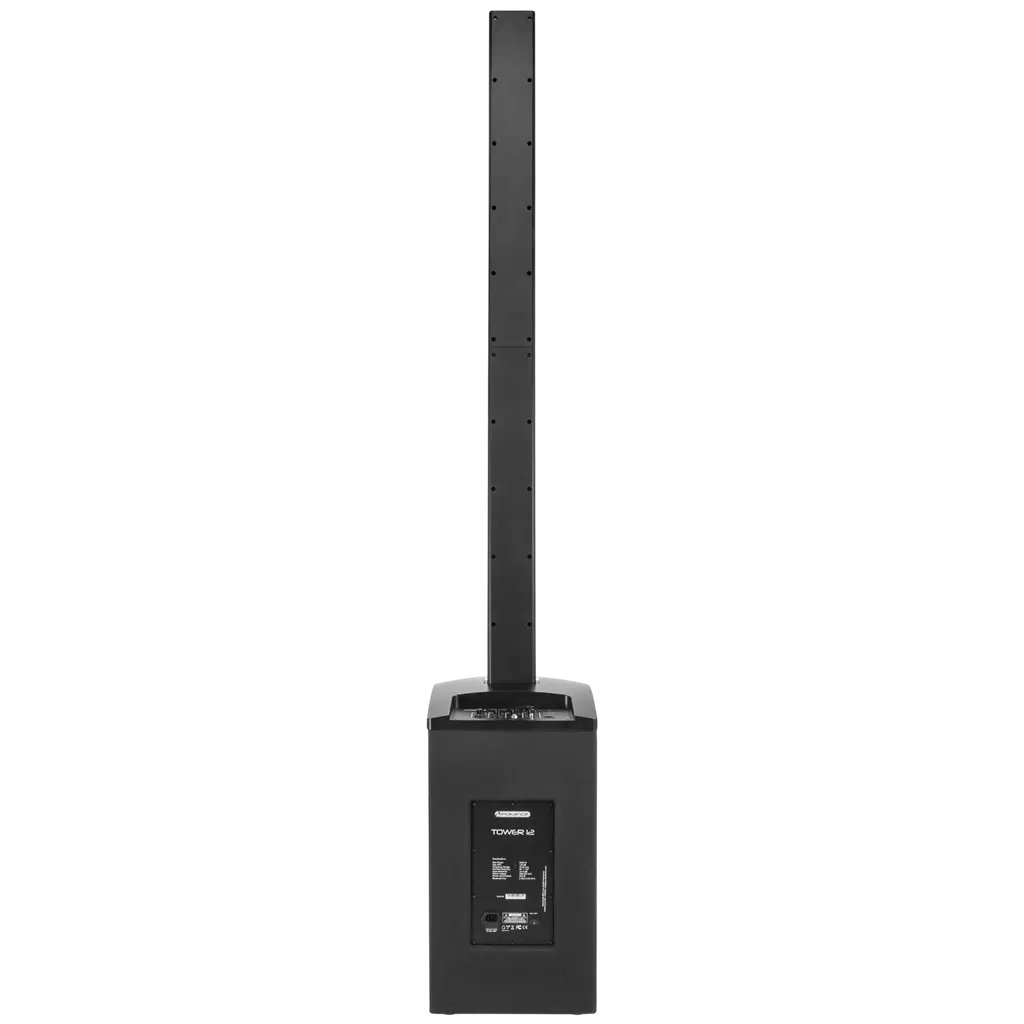 Actief 3-weg kolomsysteem van 800 W RMS met 12"-subwoofer – Elokance