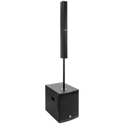 Actief 2-weg kolomsysteem van 800 W RMS met 12-subwoofer – Elokance