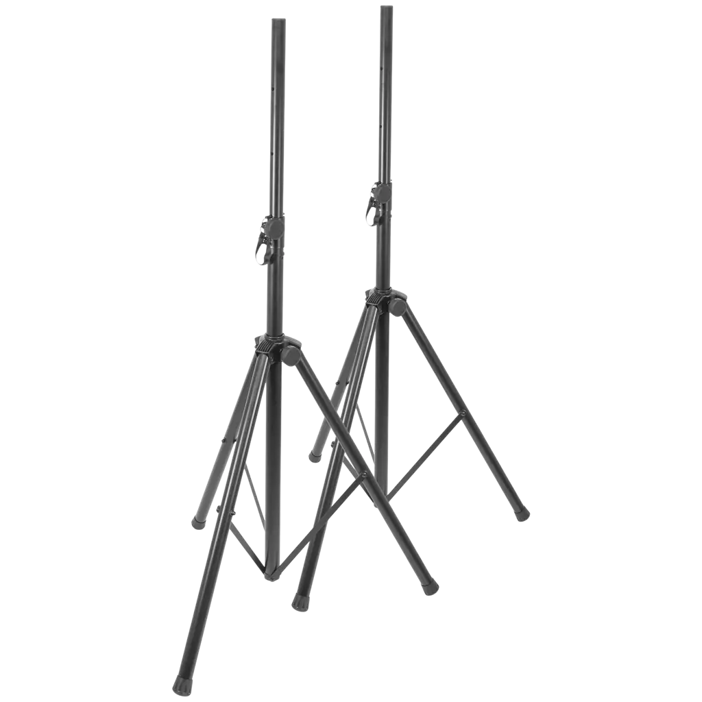 Set van 2 verstelbare luidsprekervoeten (120 tot 200 cm) met hoes – Plugger