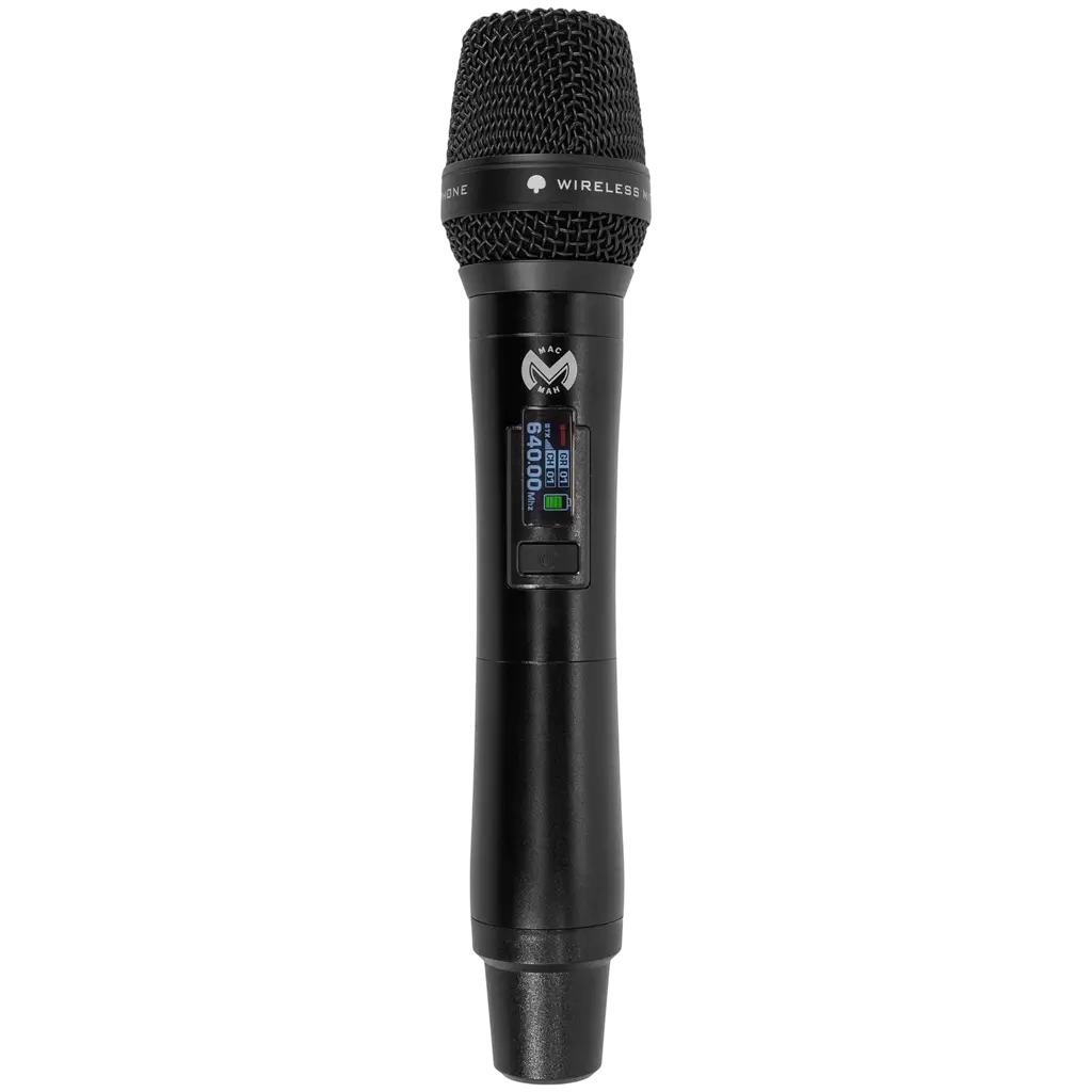 Draadloze UHF-microfoon met cardioïde patroon en True Diversity-technologie, inclusief ontvanger – Mac Mah