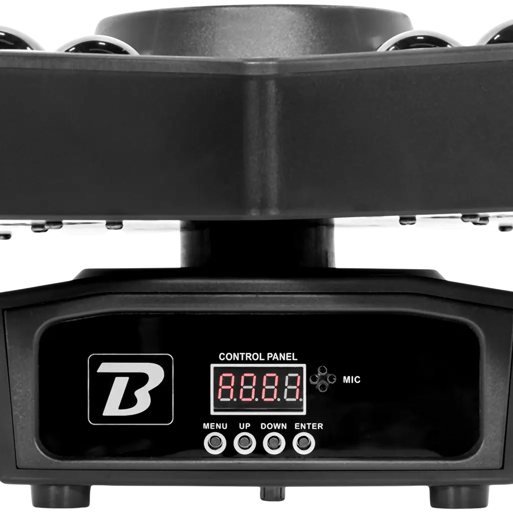 3-in-1 LED-lichtset met Beam, B-Eye en stroboscoop – BoomToneDJ